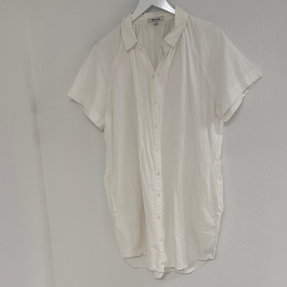 White Madewell Shirt Dress